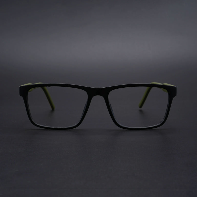 Eyejack Rush Matt Black Square Eyeglasses for Men & Women (1004CL669-C5)