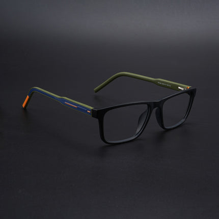 Eyejack Rush Matt Black Square Eyeglasses for Men & Women (1004CL669-C5)
