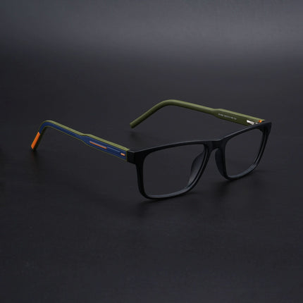 Eyejack Rush Matt Black Square Eyeglasses for Men & Women (1004CL669-C5)