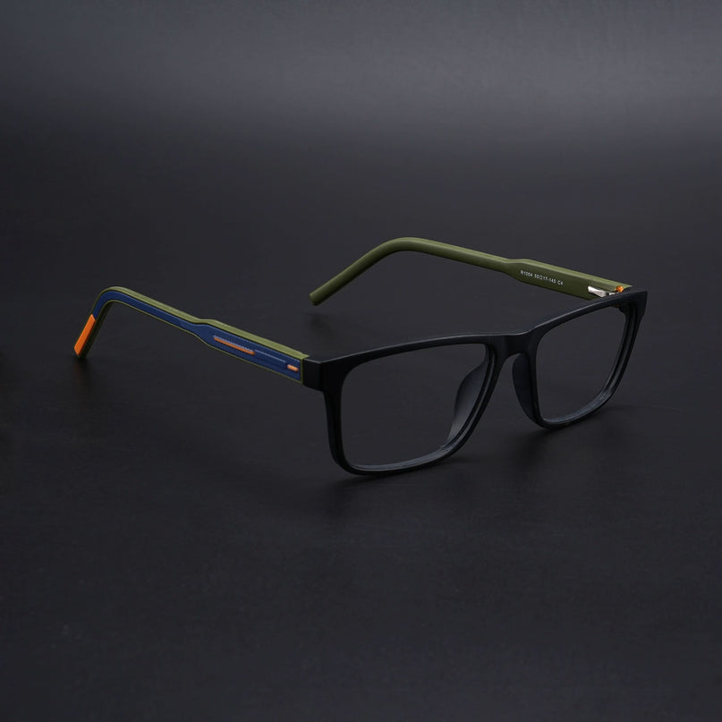 Eyejack Rush Matt Black Square Eyeglasses for Men & Women (1004CL669-C5)