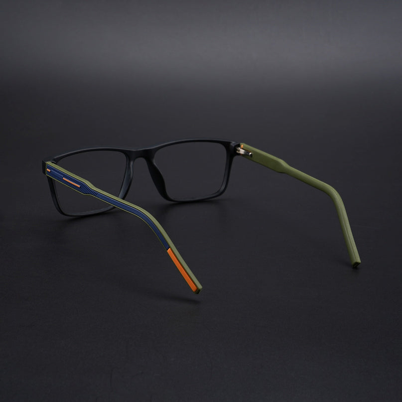 Eyejack Rush Matt Black Square Eyeglasses for Men & Women (1004CL669-C5)