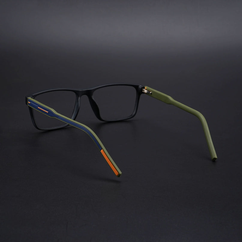 Eyejack Rush Matt Black Square Eyeglasses for Men & Women (1004CL669-C5)