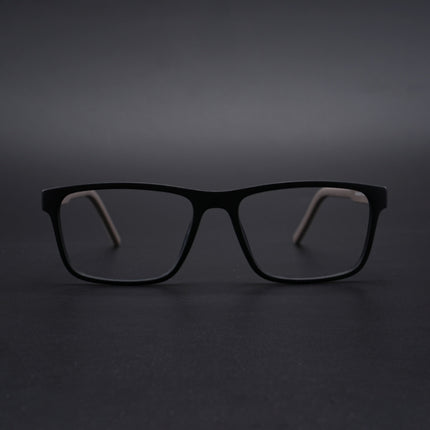 Eyejack Rush Matt Black Square Eyeglasses for Men & Women (1004CL665-C1)