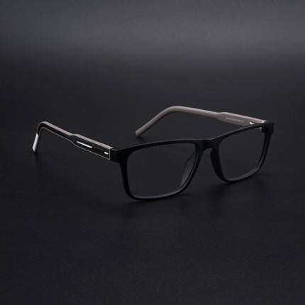 Eyejack Rush Matt Black Square Eyeglasses for Men & Women (1004CL665-C1)