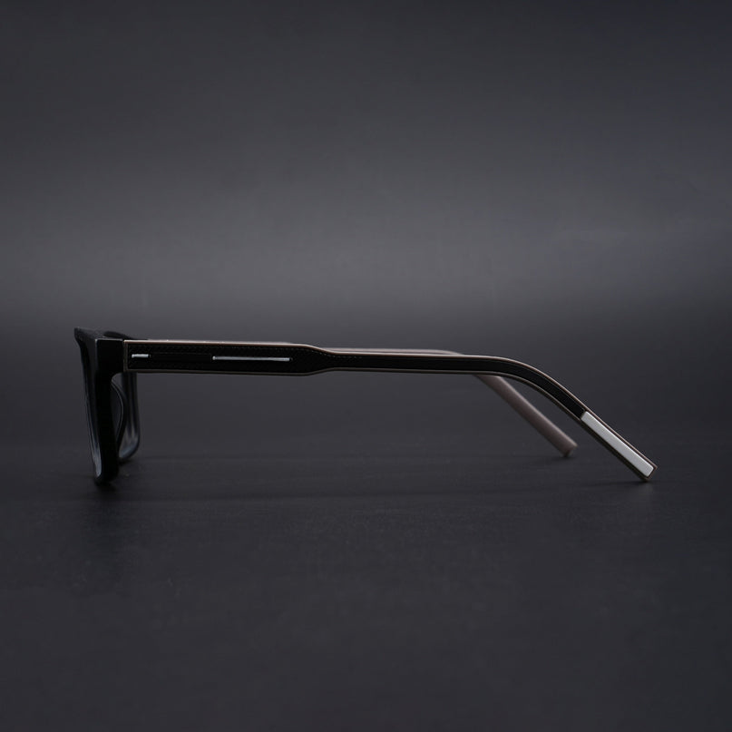 Eyejack Rush Matt Black Square Eyeglasses for Men & Women (1004CL665-C1)