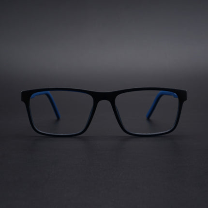 Eyejack Rush Navy Blue Square Eyeglasses for Men & Women (1004CL672-C8)