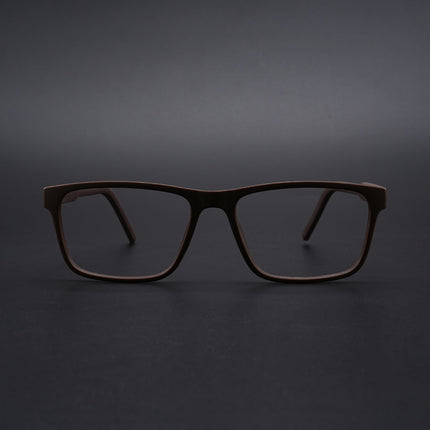 Eyejack Rush Matt Brown Square Eyeglasses for Men & Women (1004CL674-C10)