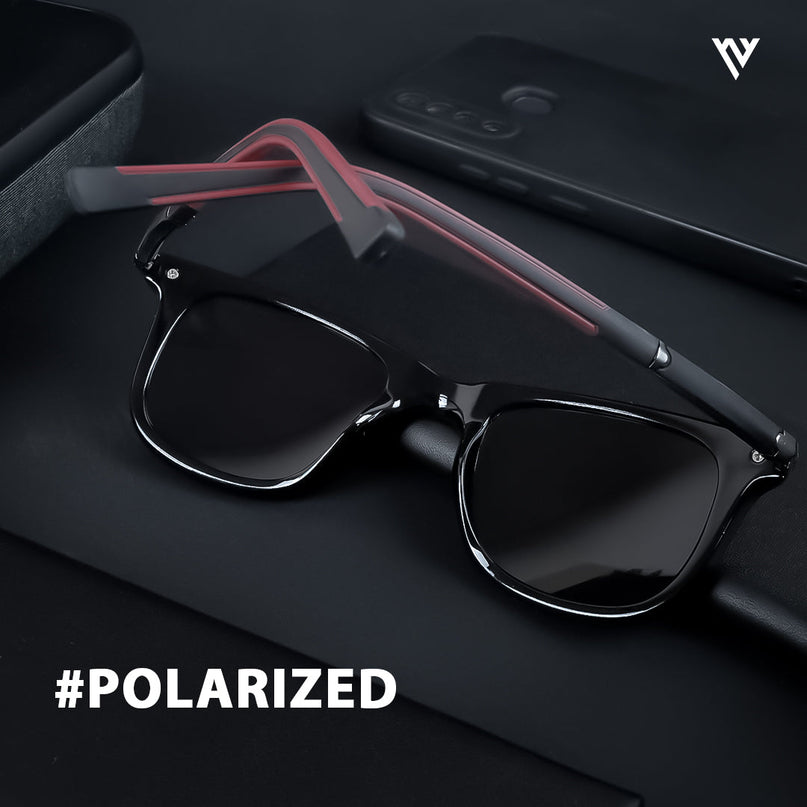 Ranger | Black Wayfarer Polarized Sunglasses - PMG3966