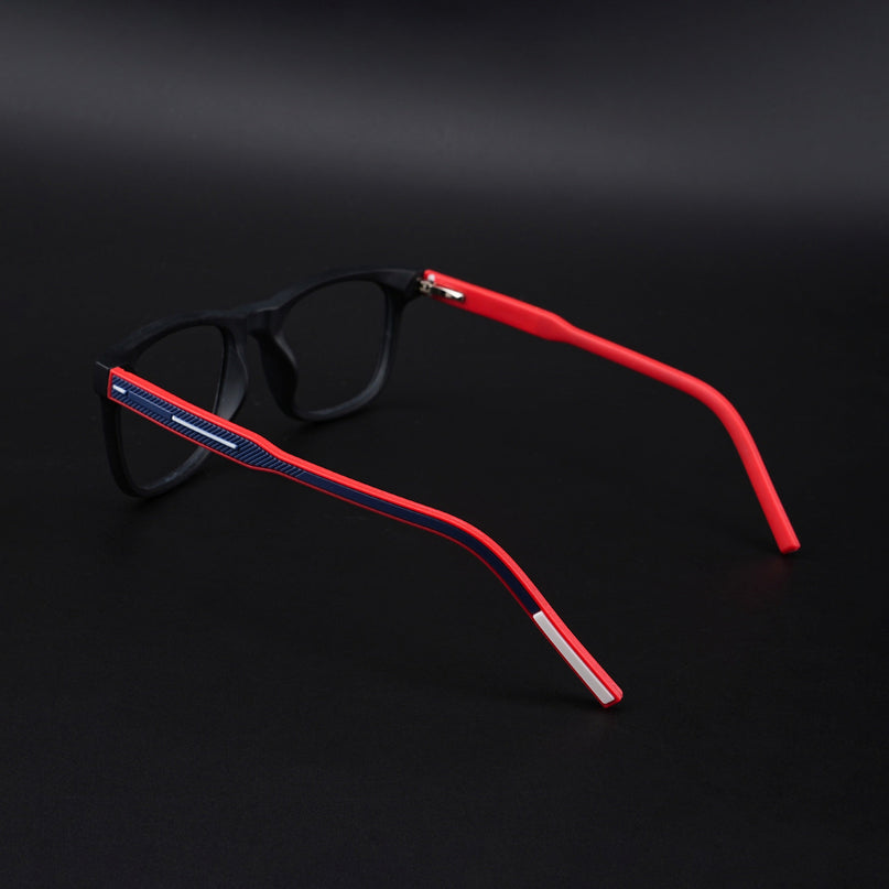 Eyejack Rush Matt Black Square Eyeglasses for Men & Women (1005CL677-C3)