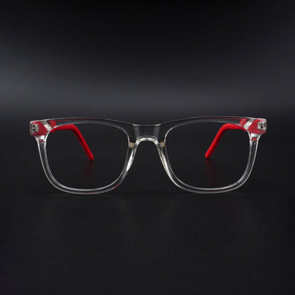 Eyejack Rush Transparent Square Eyeglasses for Men & Women (1005CL678-C4)