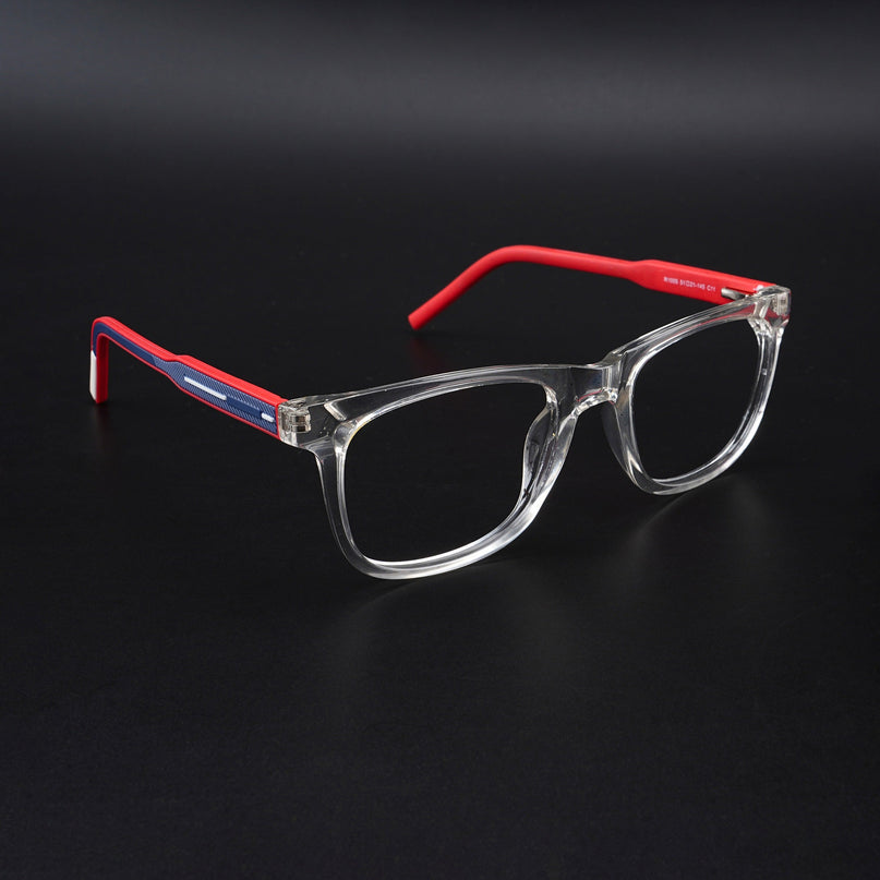 Eyejack Rush Transparent Square Eyeglasses for Men & Women (1005CL678-C4)