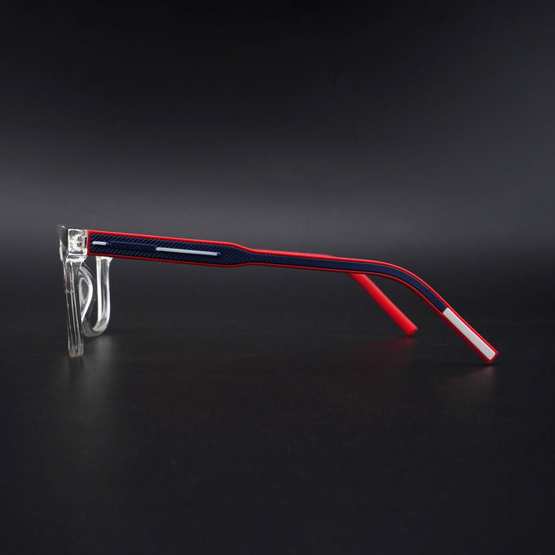 Eyejack Rush Transparent Square Eyeglasses for Men & Women (1005CL678-C4)