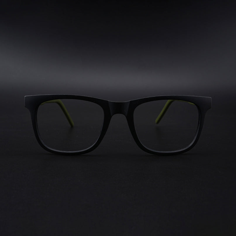 Eyejack Rush Matt Black Square Eyeglasses for Men & Women (1005CL679-C5)