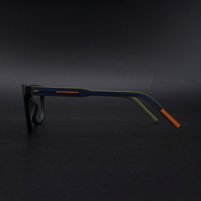 Eyejack Rush Matt Black Square Eyeglasses for Men & Women (1005CL679-C5)