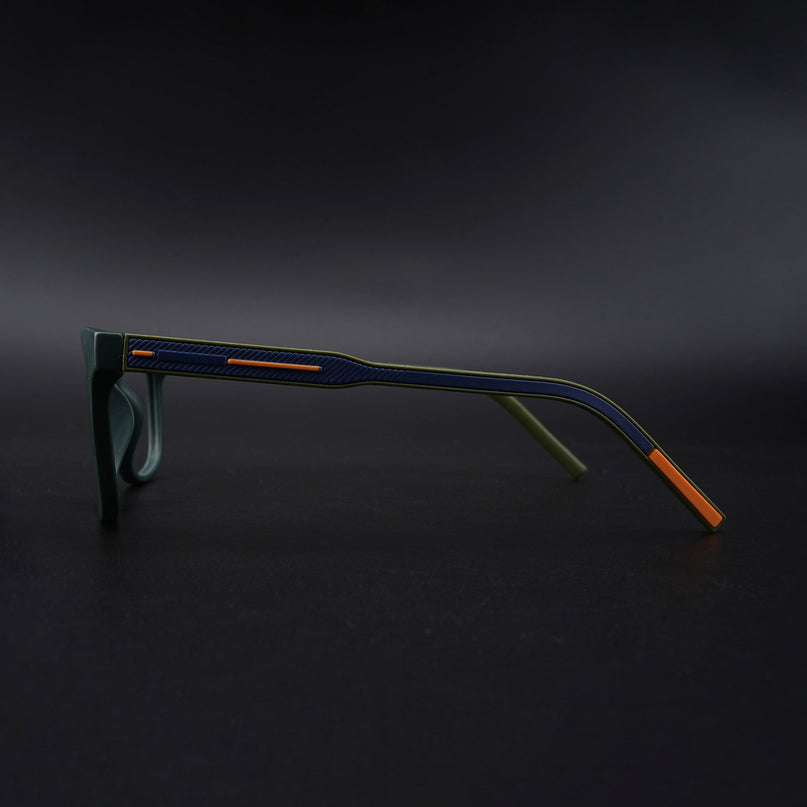 Eyejack Rush Green Square Eyeglasses for Men & Women (1005CL680-C6)