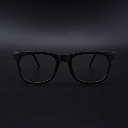 Eyejack Rush Matt Black Square Eyeglasses for Men & Women (1005CL681-C7)