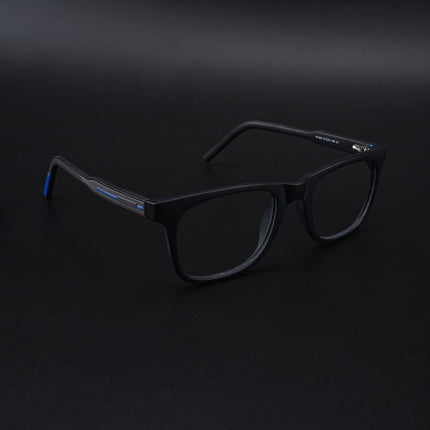 Eyejack Rush Matt Black Square Eyeglasses for Men & Women (1005CL681-C7)