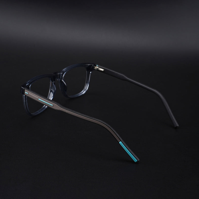 Eyejack Rush Grey Square Eyeglasses for Men & Women (1005CL683-C9)