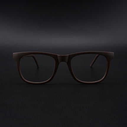 Eyejack Rush Matt Brown Square Eyeglasses for Men & Women (1005CL684-C10)