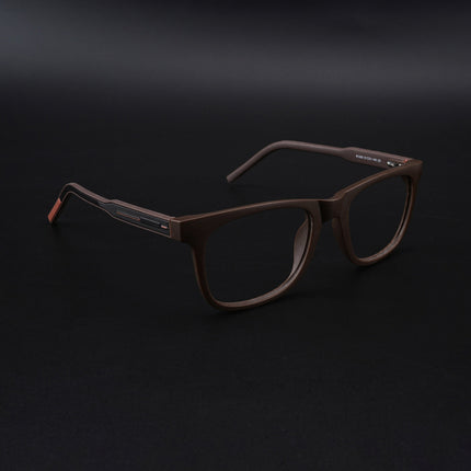 Eyejack Rush Matt Brown Square Eyeglasses for Men & Women (1005CL684-C10)