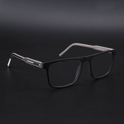 Eyejack Rush Matt Black Square Eyeglasses for Men & Women (1006CL685-C1)