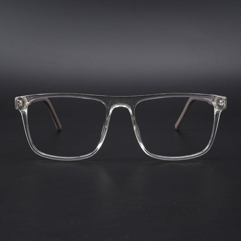 Eyejack Rush Transparent Square Eyeglasses for Men & Women (1006CL686-C2)