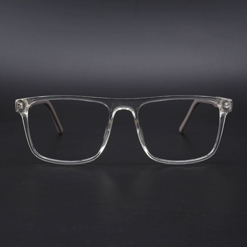 Eyejack Rush Transparent Square Eyeglasses for Men & Women (1006CL686-C2)