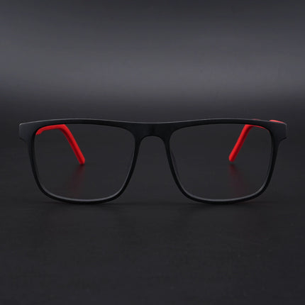 Eyejack Rush Matt Black Square Eyeglasses for Men & Women (1006CL687-C3)