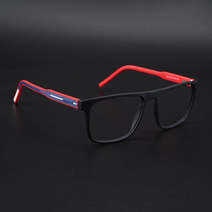 Eyejack Rush Matt Black Square Eyeglasses for Men & Women (1006CL687-C3)