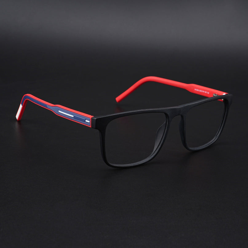 Eyejack Rush Matt Black Square Eyeglasses for Men & Women (1006CL687-C3)