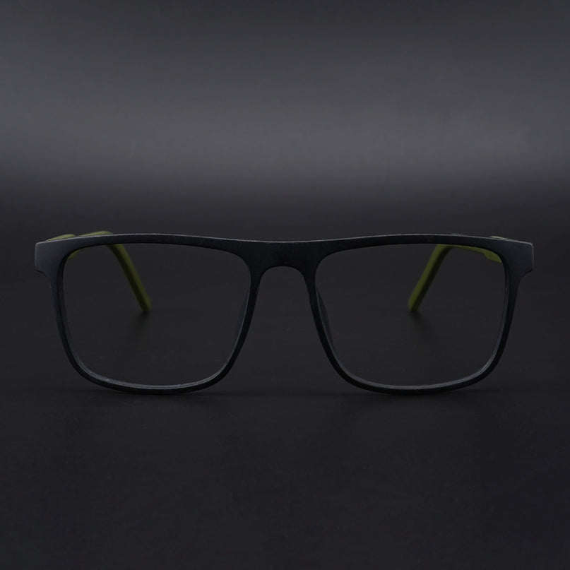 Eyejack Rush Matt Black Square Eyeglasses for Men & Women (1006CL689-C5)