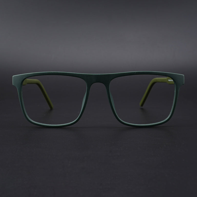 Eyejack Rush Green Square Eyeglasses for Men & Women (1006CL690-C6)