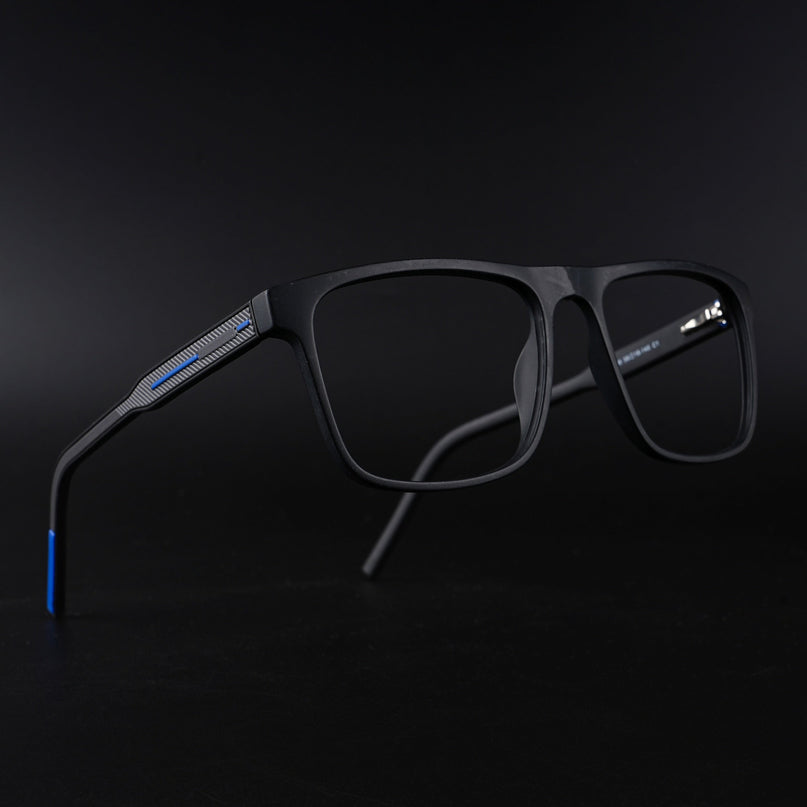 Eyejack Rush Matt Black Square Eyeglasses for Men & Women (1006CL691-C7)