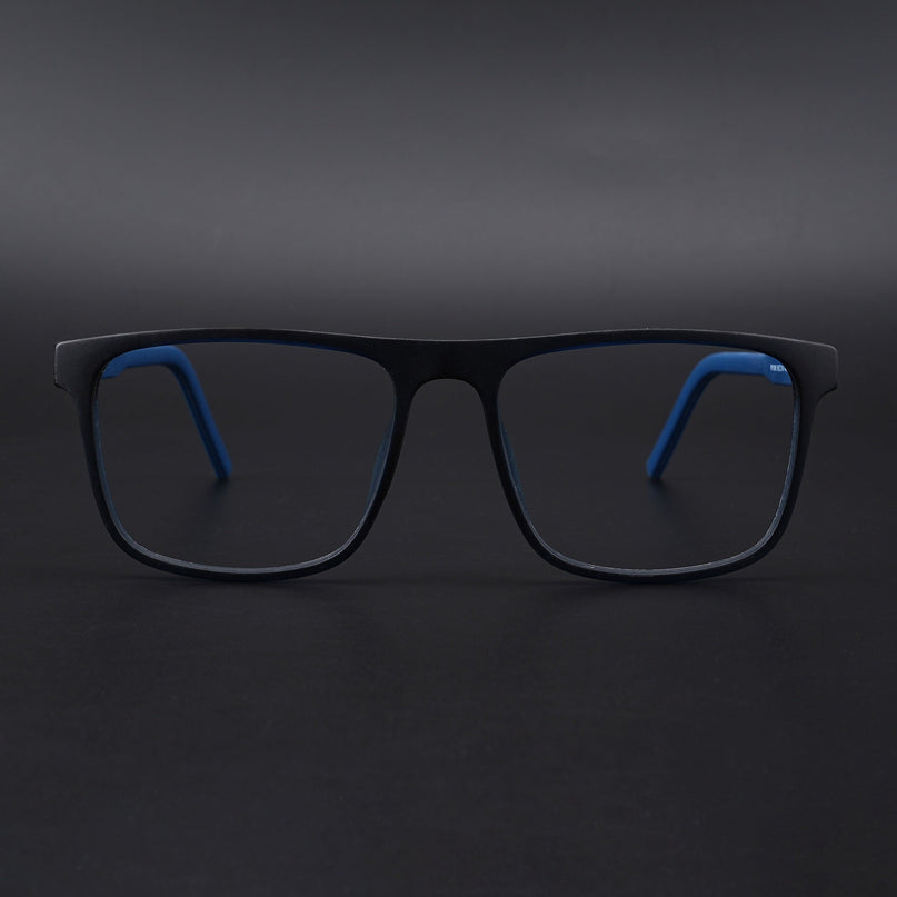 Eyejack Rush Navy Blue Square Eyeglasses for Men & Women (1006CL692-C8)