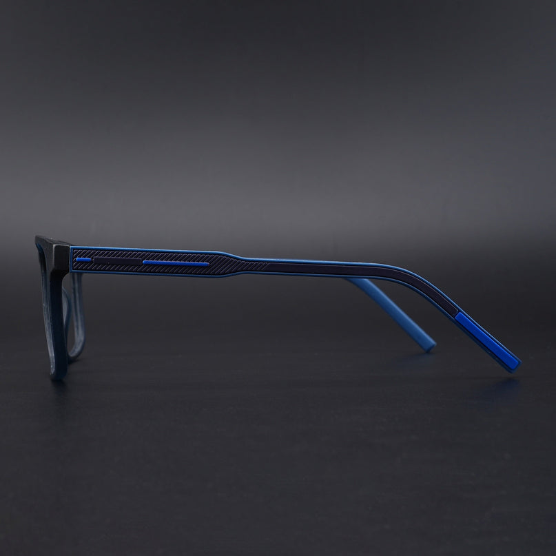 Eyejack Rush Navy Blue Square Eyeglasses for Men & Women (1006CL692-C8)