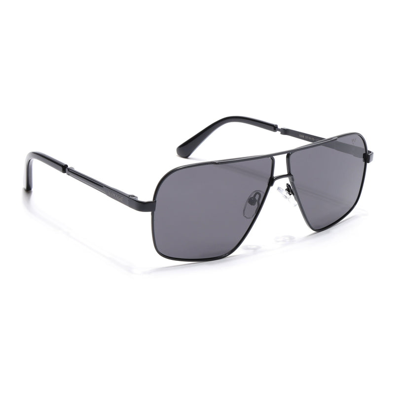 Black Wayfarer Polarized Sunglasses - PMG4203