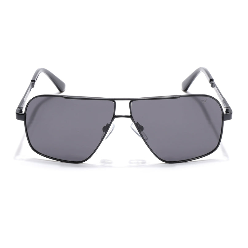 Black Wayfarer Polarized Sunglasses - PMG4203