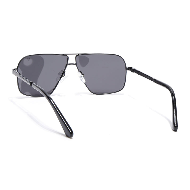Black Wayfarer Polarized Sunglasses - PMG4203