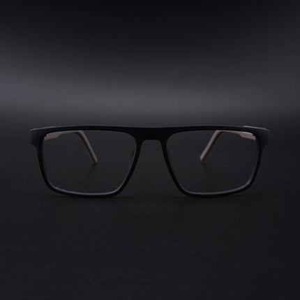 Eyejack Rush Matt Black Square Eyeglasses for Men & Women (1007CL695-C1)