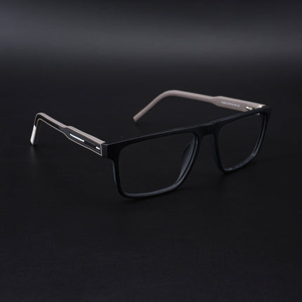 Eyejack Rush Matt Black Square Eyeglasses for Men & Women (1007CL695-C1)
