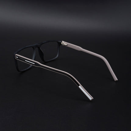 Eyejack Rush Matt Black Square Eyeglasses for Men & Women (1007CL695-C1)