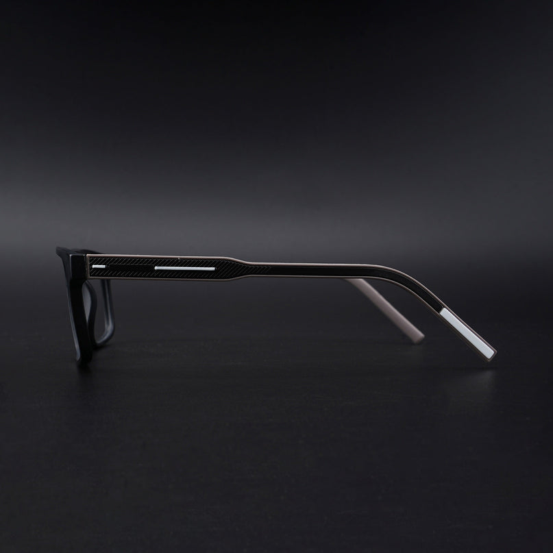 Eyejack Rush Matt Black Square Eyeglasses for Men & Women (1007CL695-C1)