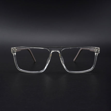 Eyejack Rush Transparent Square Eyeglasses for Men & Women (1007CL696-C2)