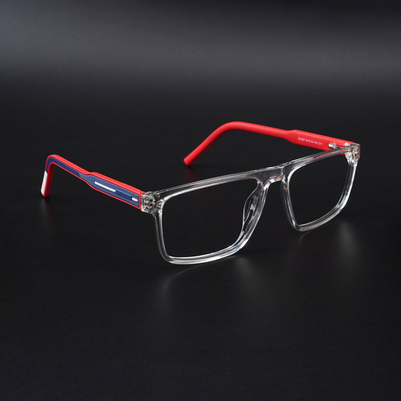 Eyejack Rush Transparent Square Eyeglasses for Men & Women (1007CL698-C4)