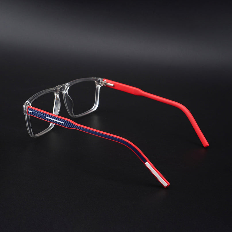 Eyejack Rush Transparent Square Eyeglasses for Men & Women (1007CL698-C4)