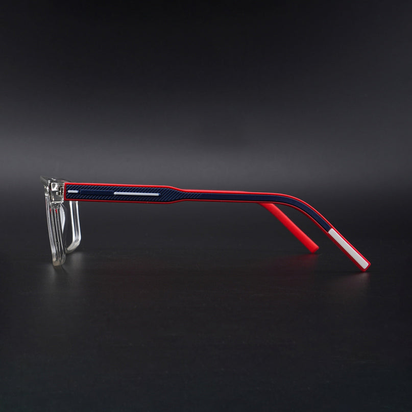 Eyejack Rush Transparent Square Eyeglasses for Men & Women (1007CL698-C4)