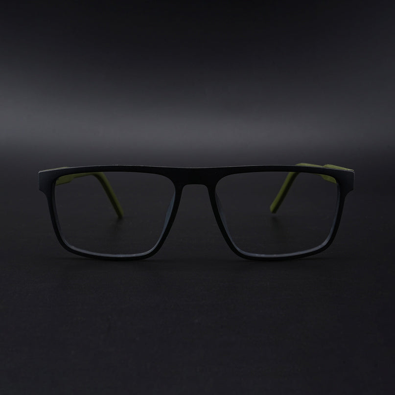 Eyejack Rush Matt Black Square Eyeglasses for Men & Women (1007CL699-C5)