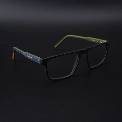 Eyejack Rush Matt Black Square Eyeglasses for Men & Women (1007CL699-C5)
