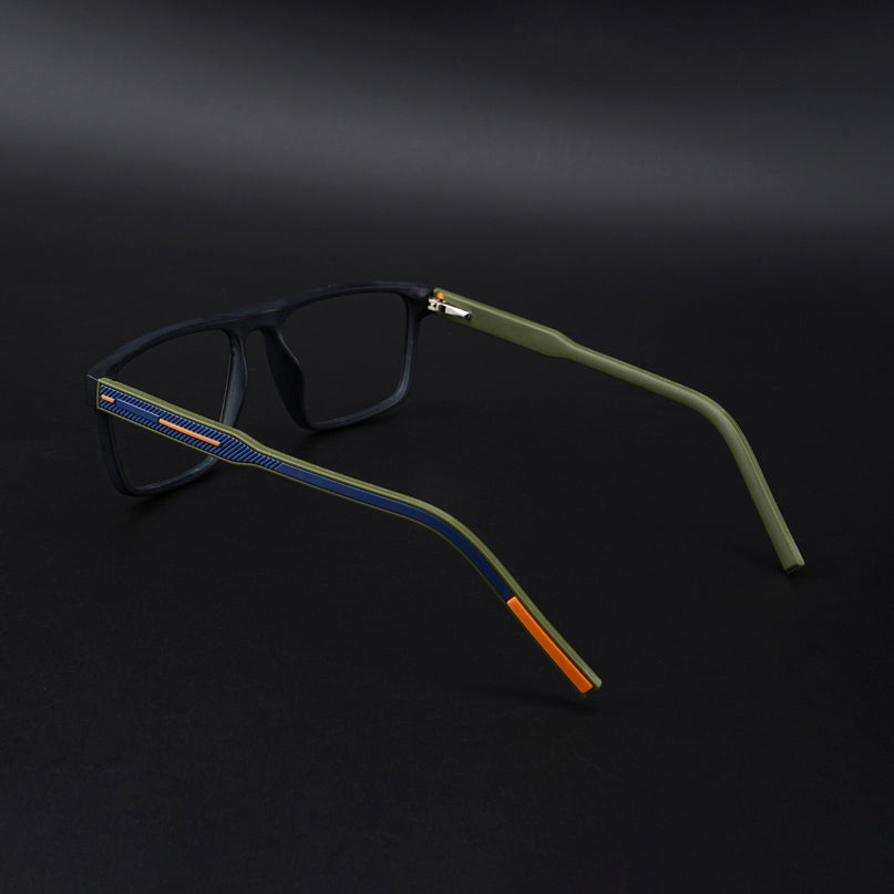 Eyejack Rush Matt Black Square Eyeglasses for Men & Women (1007CL699-C5)