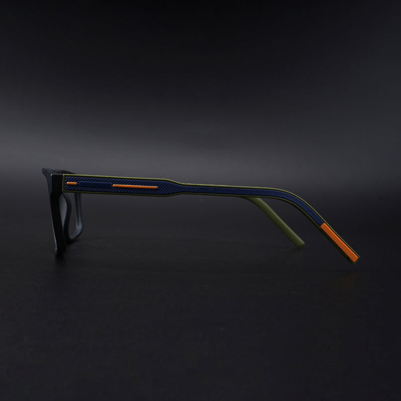 Eyejack Rush Matt Black Square Eyeglasses for Men & Women (1007CL699-C5)